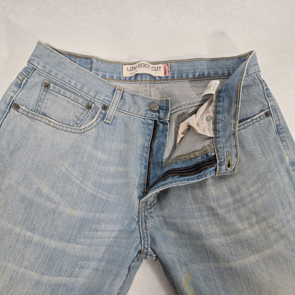 Vintage LEVI'S 527 Low Boot Cut Trash Yellowstone Heavy Duty Jeans Size W33 L32. - Picture 9 of 17